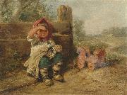 Wilhelm Busch Waiting for friends Germany oil painting artist